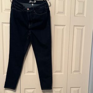 Seven7 Women's Dark Blue Skinny Jeans